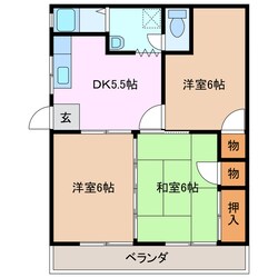 津新町駅 徒歩9分 1階の物件間取画像